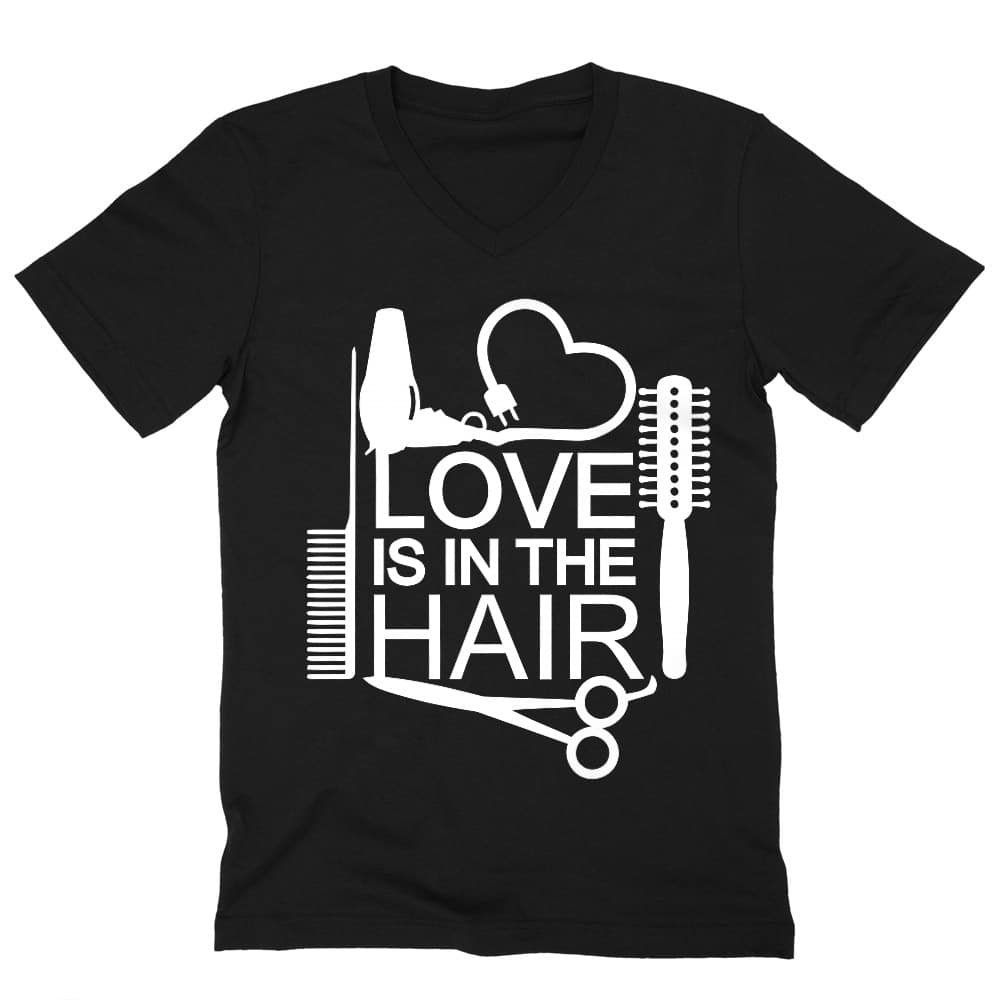 Love is in the hair Férfi V-nyakú Póló