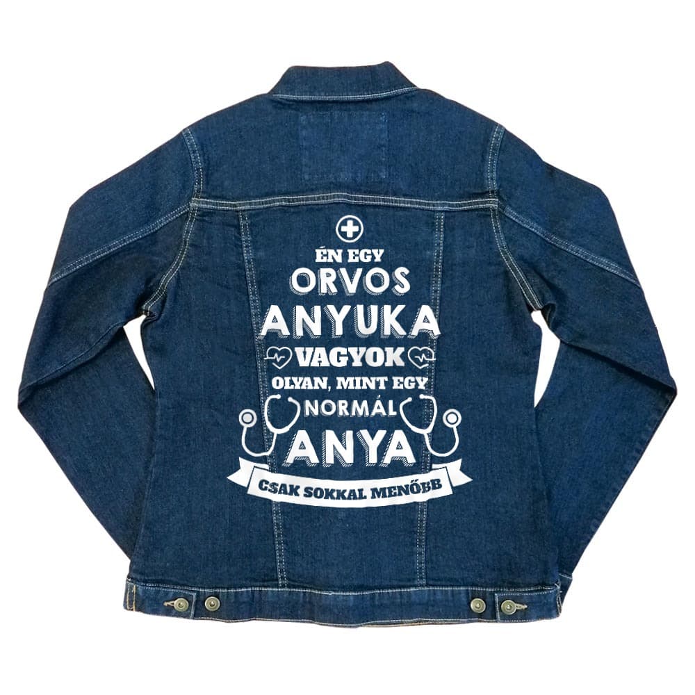 Orvos anya Női Farmerkabát