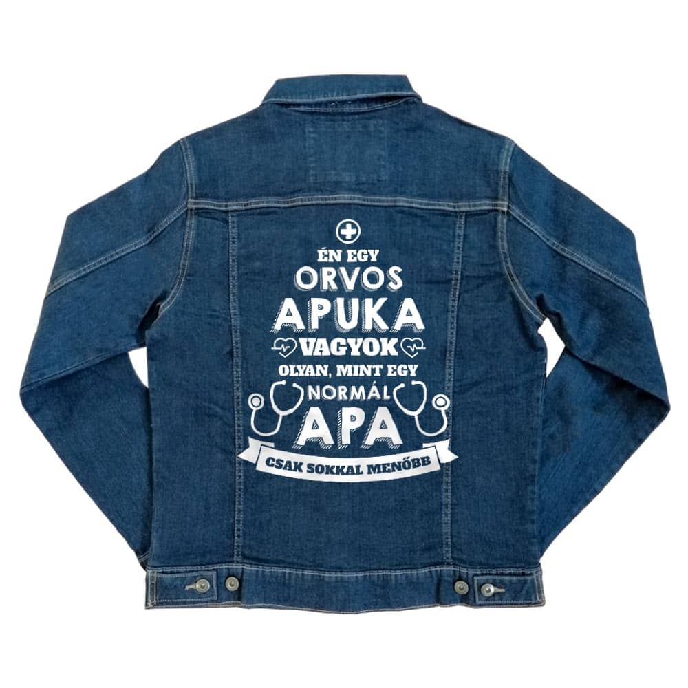 Orvos apa Unisex Farmerkabát