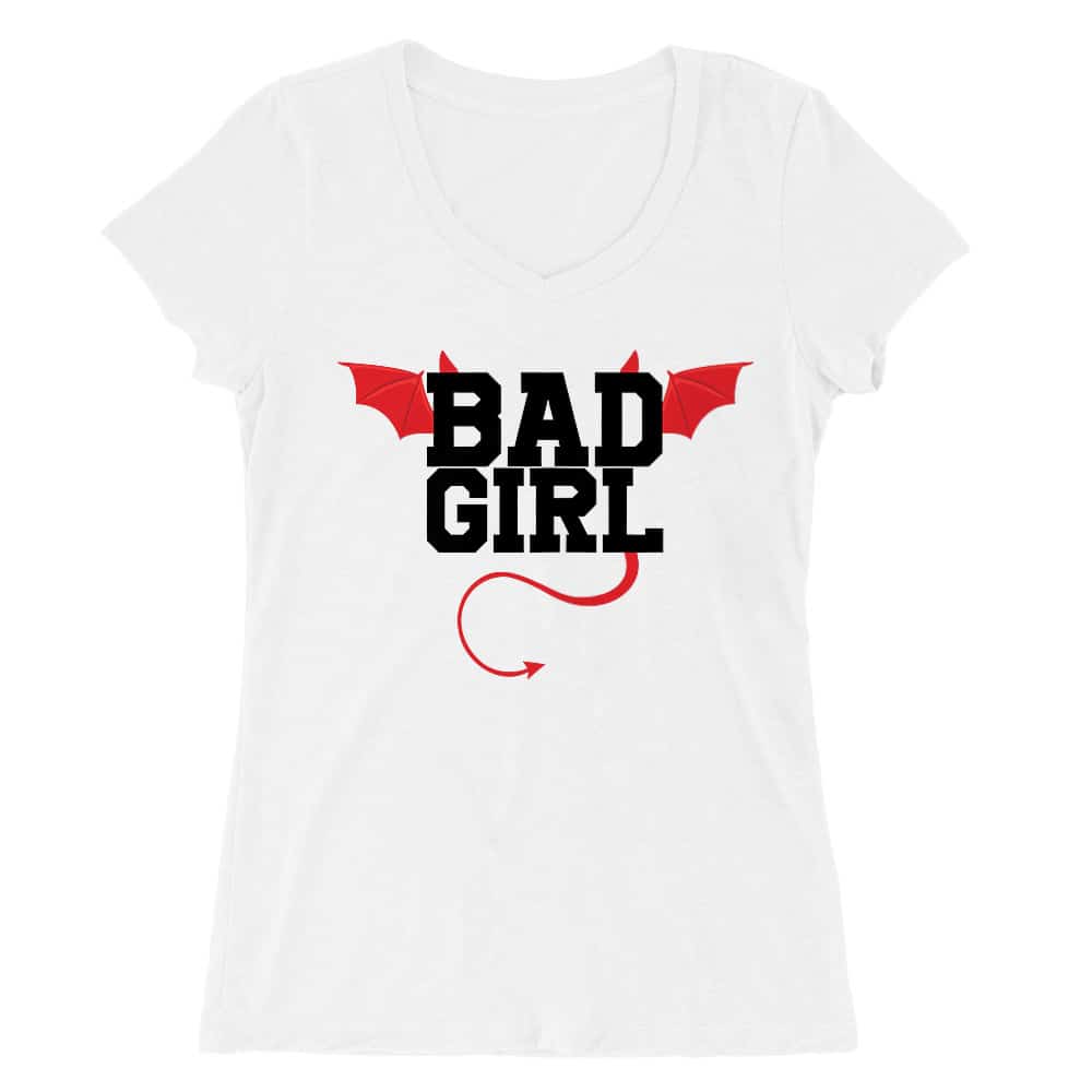 Bad girl devil Női V-nyakú Póló