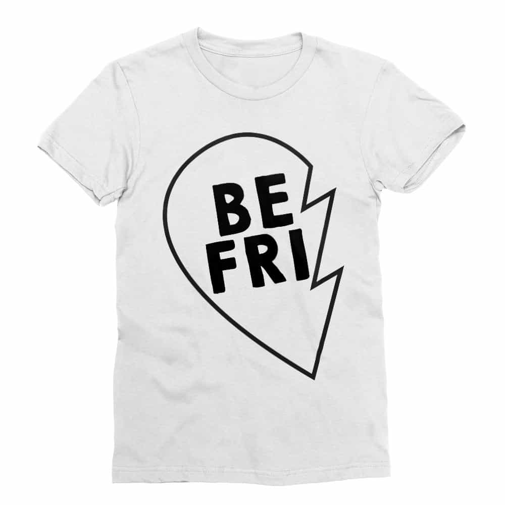 Best Friends Heart Left Férfi Testhezálló Póló