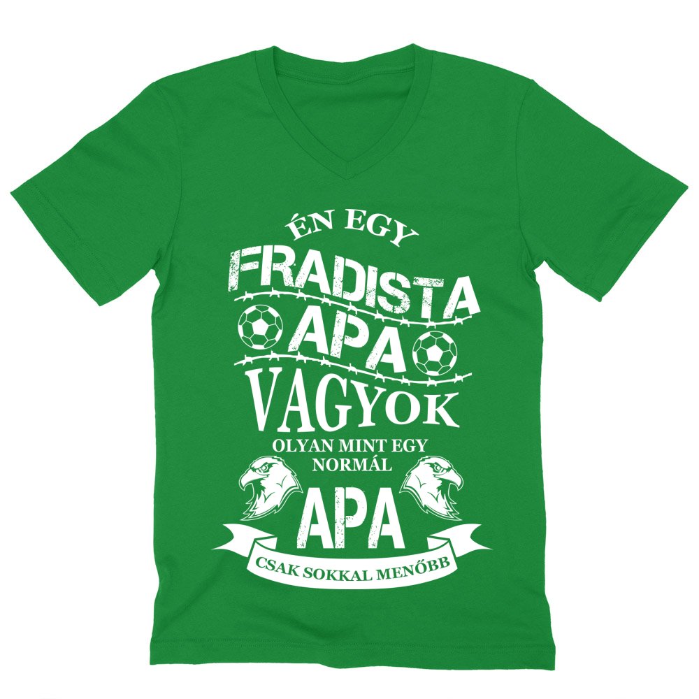 Fradista apa Férfi V-nyakú Póló