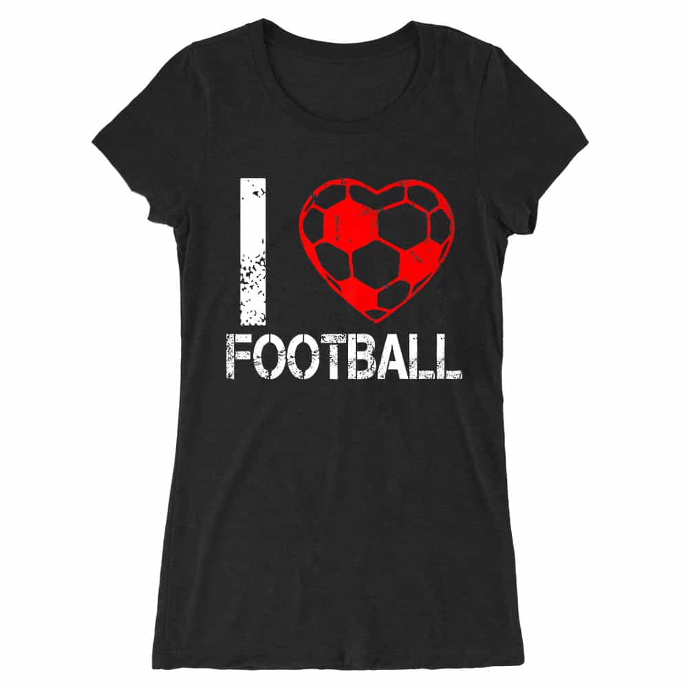 I love football Női Hosszított Póló