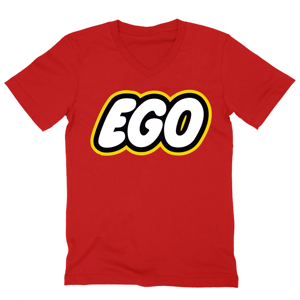 Ego logo Férfi V-nyakú Póló