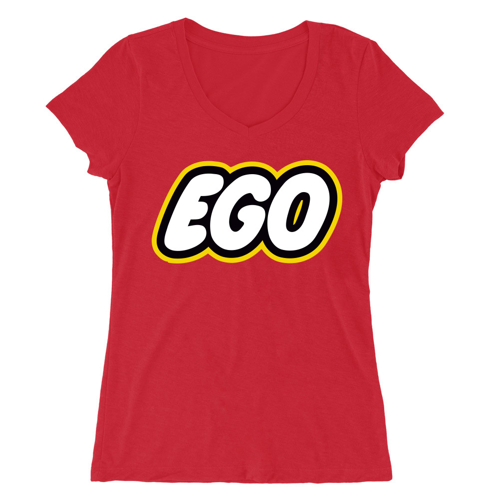 Ego logo Női V-nyakú Póló