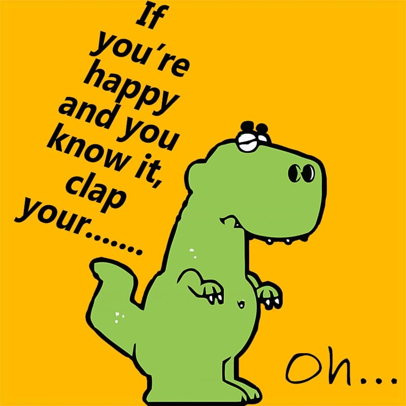 Happy T-rex
