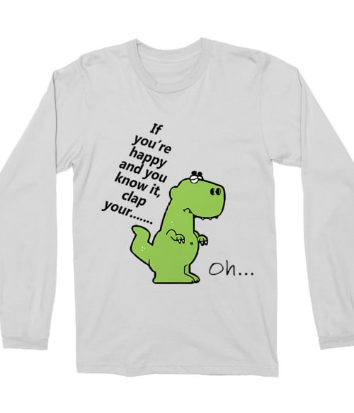 Happy T-rex Póló - Ha Fun Texts rajongó ezeket a pólókat tuti imádni fogod!