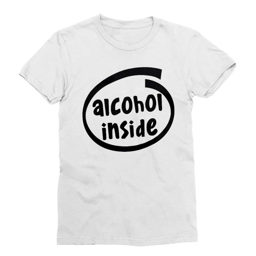 Alcohol inside Férfi Testhezálló Póló