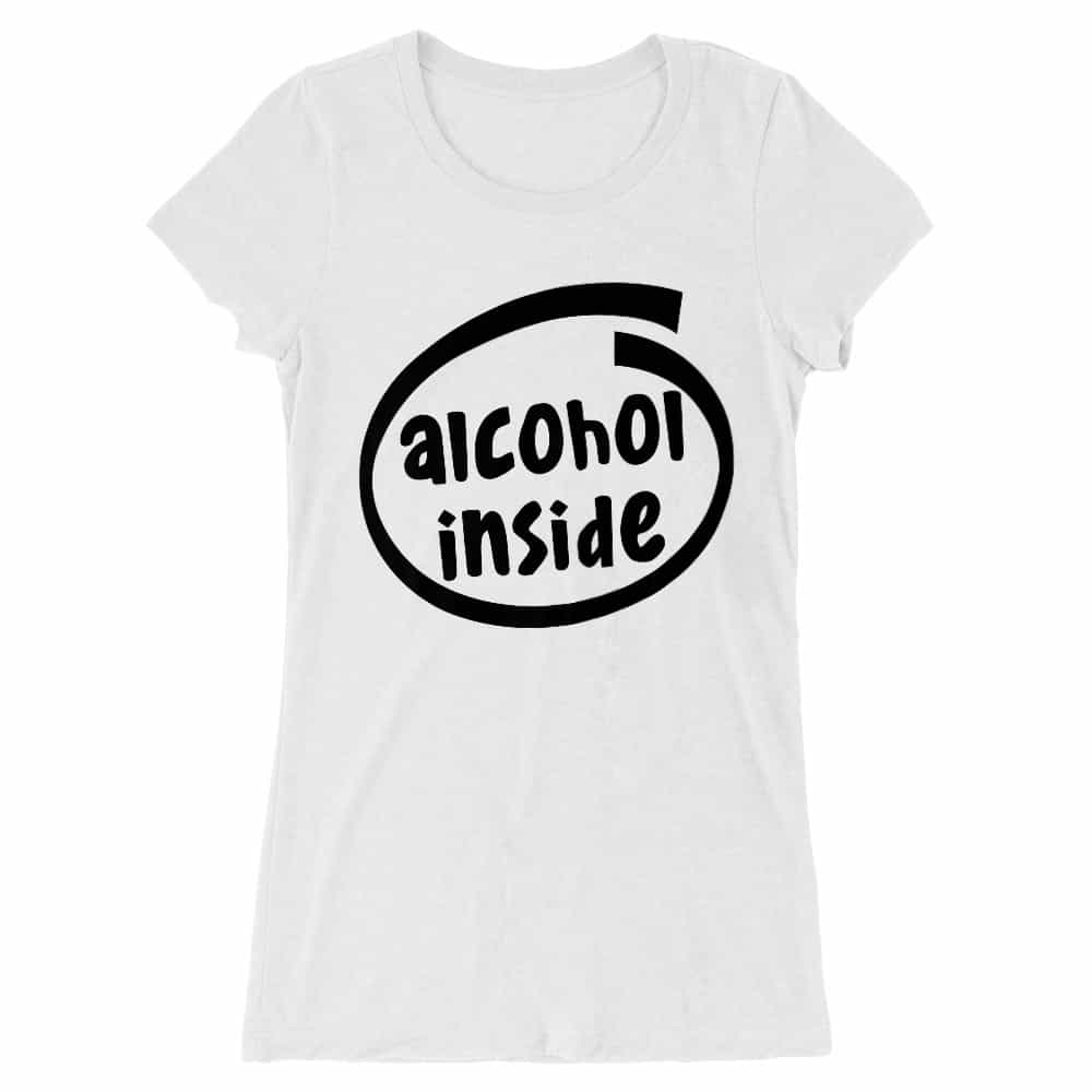 Alcohol inside Női Hosszított Póló
