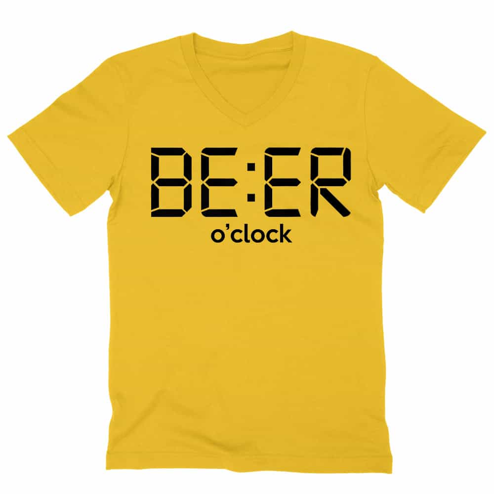 Beer o' clock Férfi V-nyakú Póló