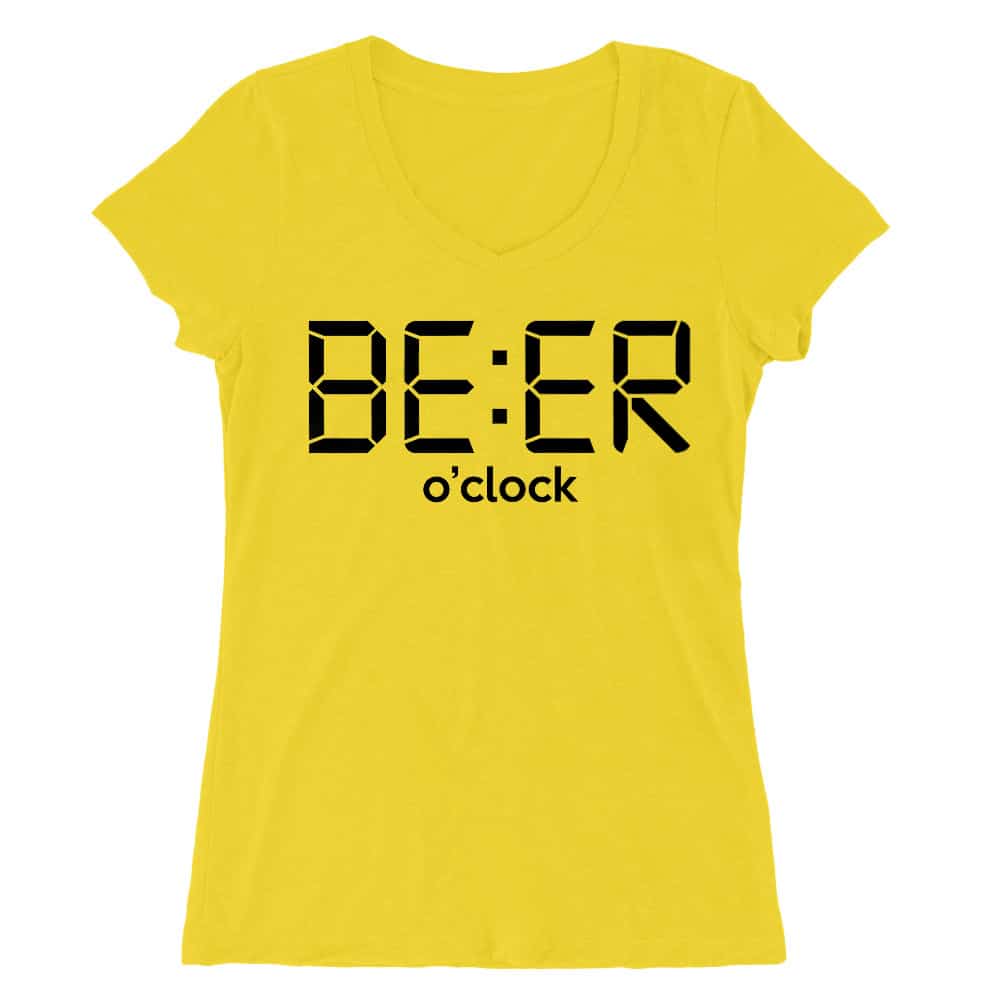 Beer o' clock Női V-nyakú Póló