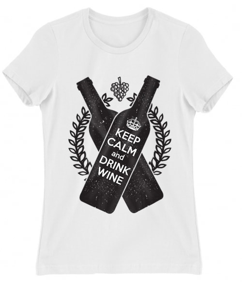Keep calm and drink wine Póló - Ha Drinks rajongó ezeket a pólókat tuti imádni fogod!