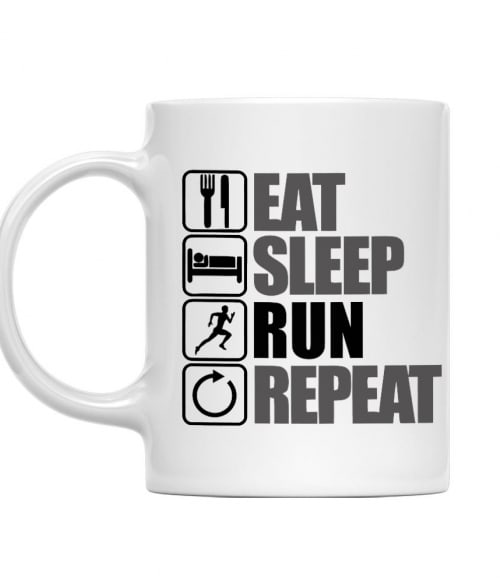 Eat Sleep Run Sport Bögre - Szabadidő