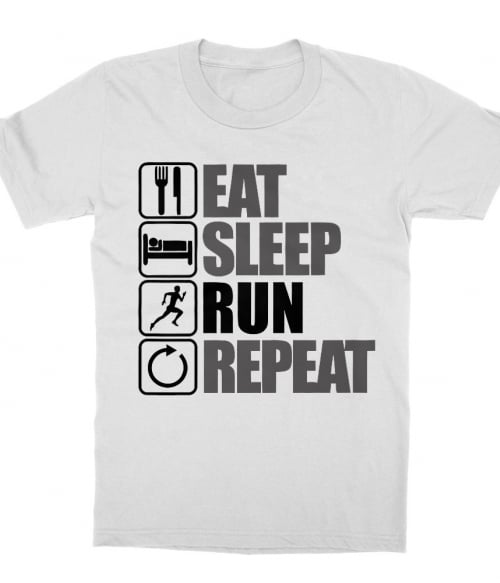 Eat Sleep Run Sport Gyerek Póló - Szabadidő