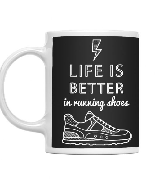 Life is better in running shoes Szabadidő Bögre - Szabadidő