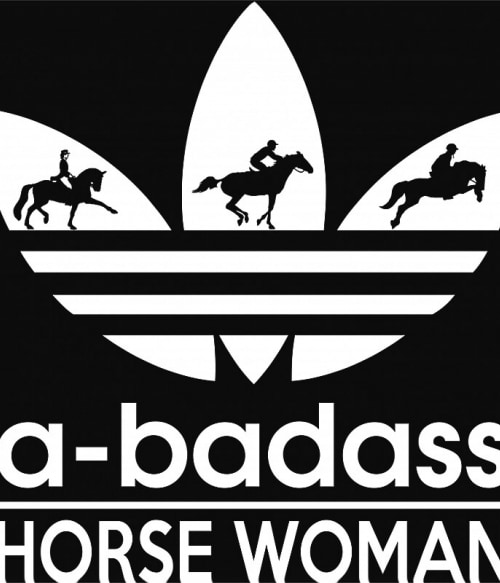 Badass horse woman Lovas Pólók, Pulóverek, Bögrék - Lovas