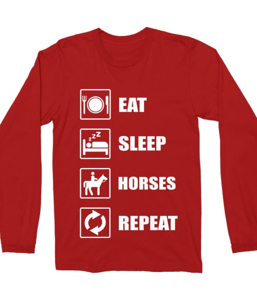 Eat Sleep Horses Póló - Ha Horse rajongó ezeket a pólókat tuti imádni fogod!