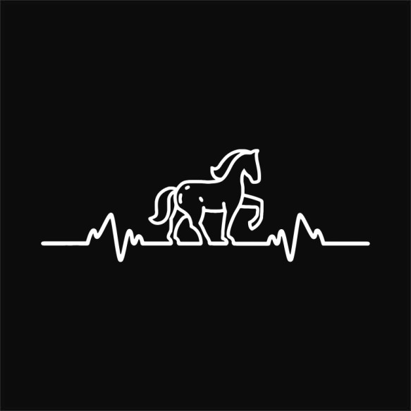 Horse EKG Állatos Pólók, Pulóverek, Bögrék - Lovas