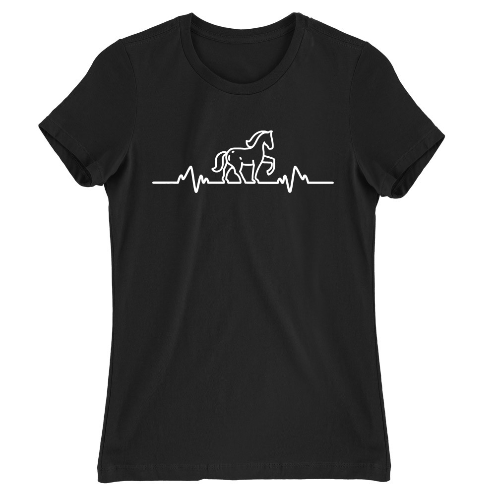 Horse EKG Női Póló