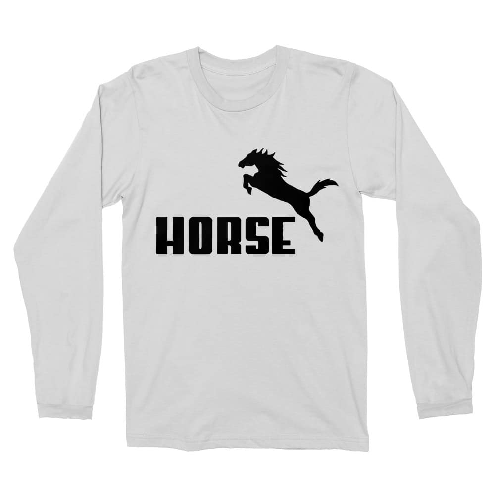 Horse Logo Férfi Hosszúujjú Póló