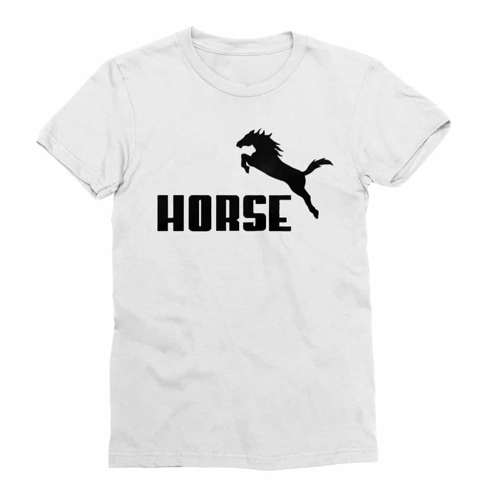 Horse Logo Férfi Testhezálló Póló