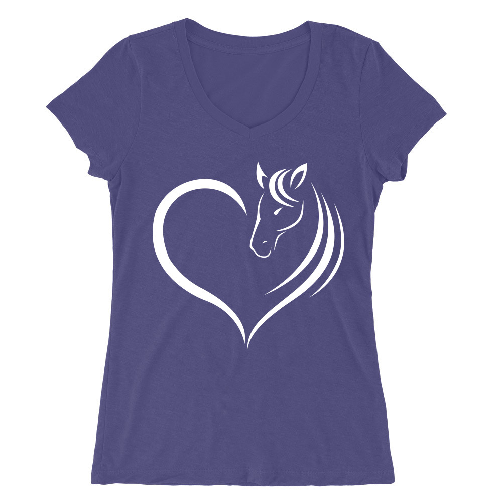 Horse Love Női V-nyakú Póló