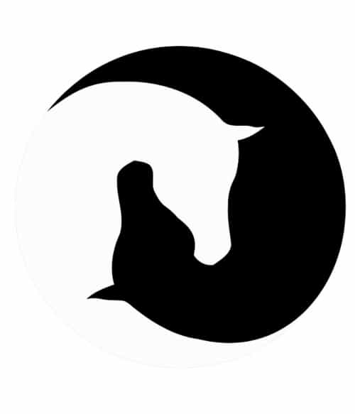 Horse yin-yang Lovas Pólók, Pulóverek, Bögrék - Lovas
