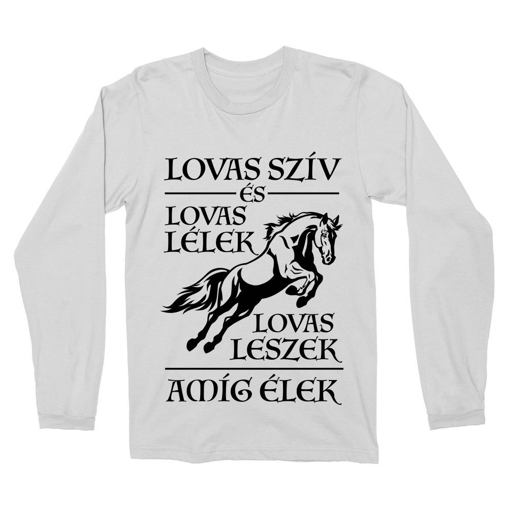 Lovas szív Férfi Hosszúujjú Póló