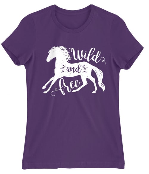Wild and free horse Lovas Női Póló - Lovas