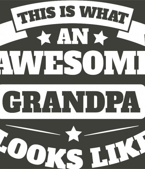Awesome grandpa Papa Pólók, Pulóverek, Bögrék - Papa