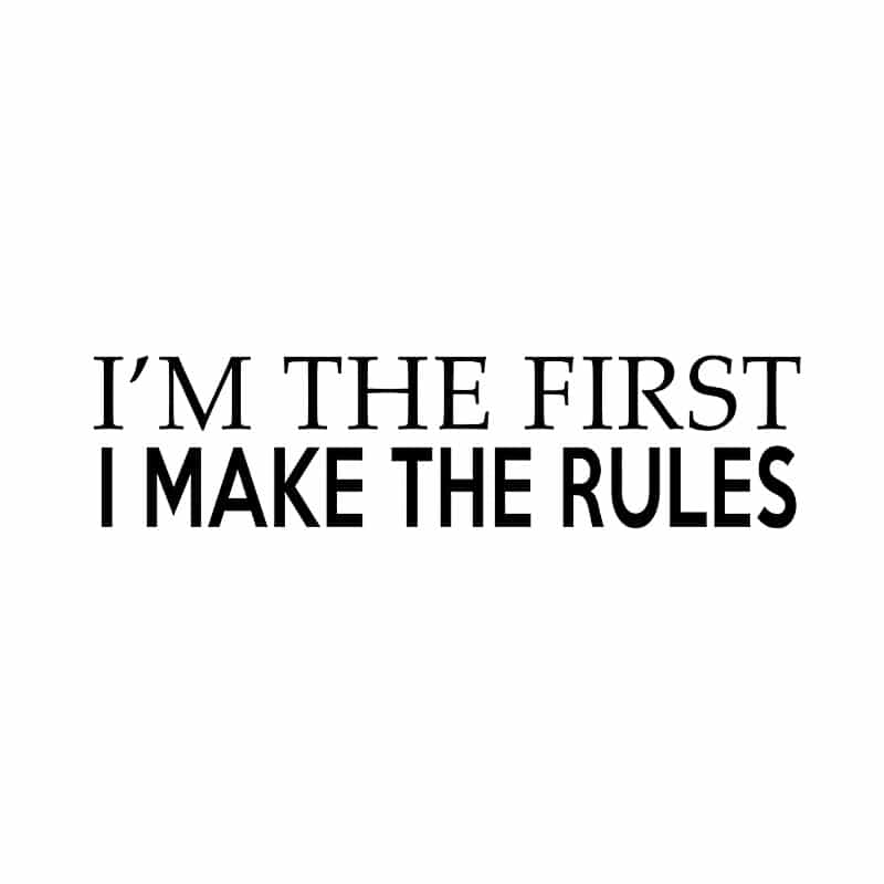 I'm the first