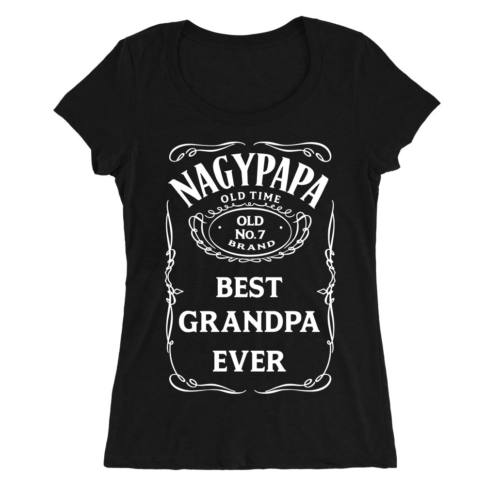 Nagypapa Jack Daniel's Női O-nyakú Póló