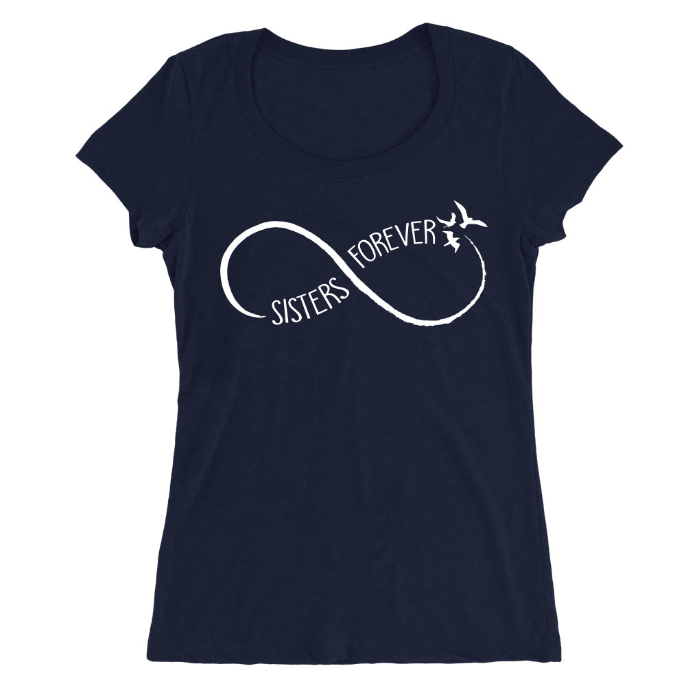 Sisters forever icon Női O-nyakú Póló