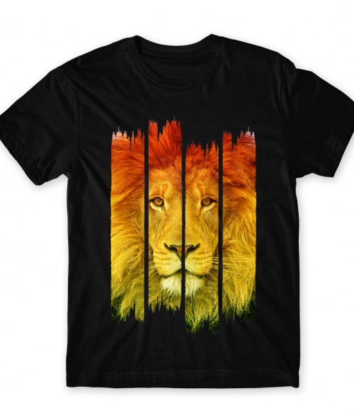 Lion stripes Oroszlános Póló - Oroszlános