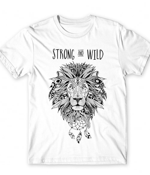 Strong and wild lion Oroszlános Póló - Oroszlános