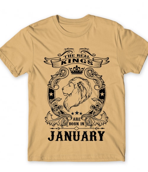 The real king lion january Póló - Ha Birthday rajongó ezeket a pólókat tuti imádni fogod!