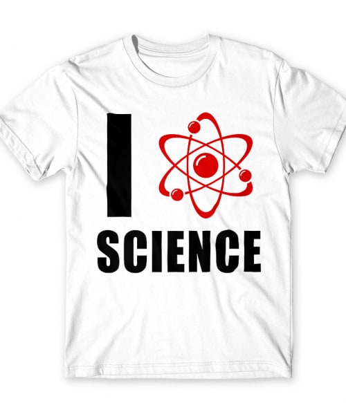 I love science Tudományos Férfi Póló - Tudományos