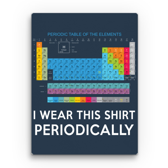 I wear this shirt periodically Tudományos Vászonkép - Tudományos