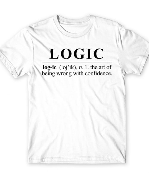 Logic word Tudományos Férfi Póló - Tudományos