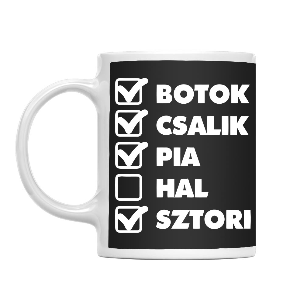 Botok, Csalik, Pia Bögre