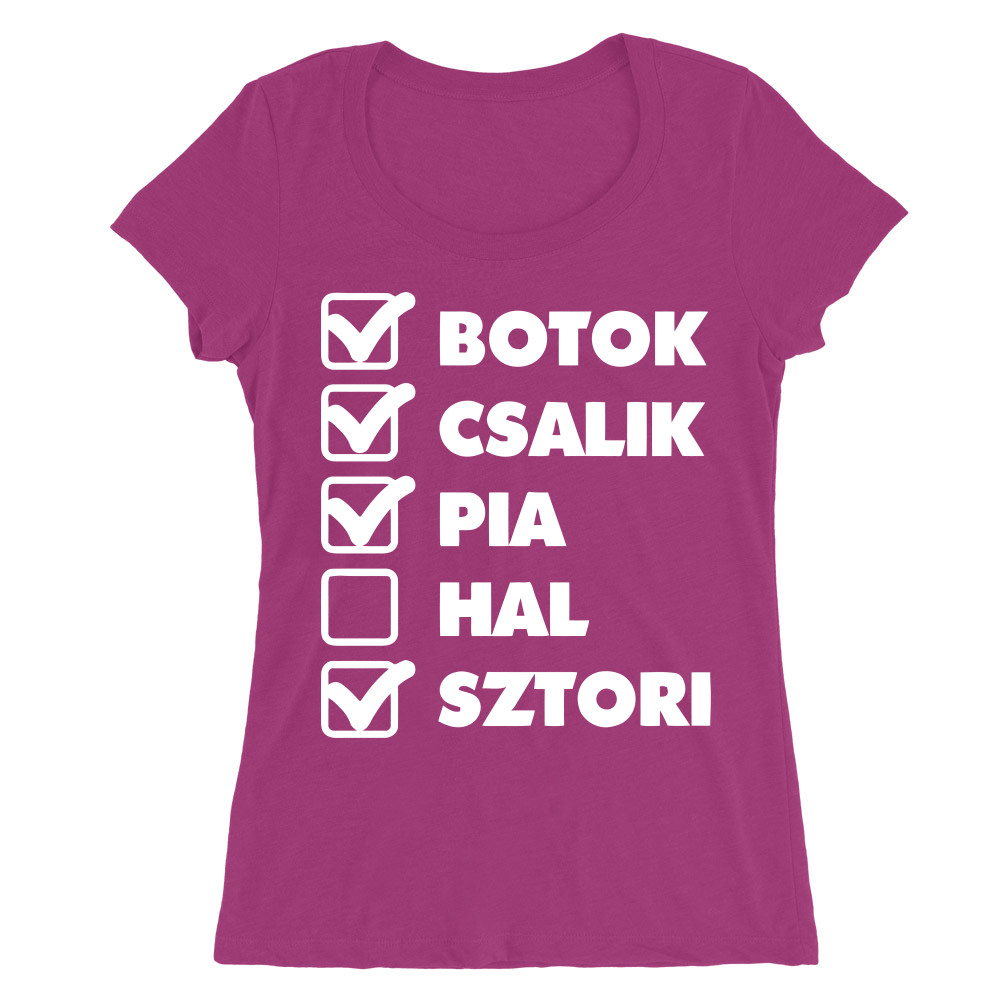 Botok, Csalik, Pia Női O-nyakú Póló