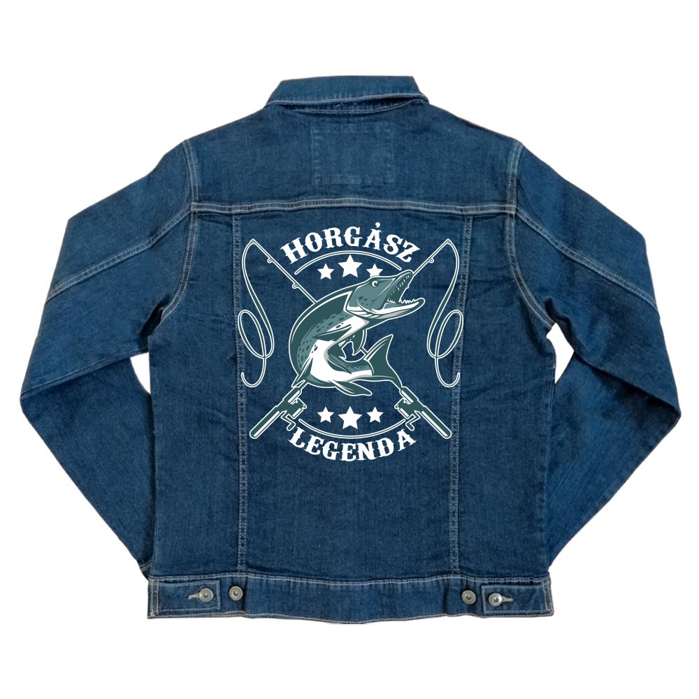 Horgász Legenda Unisex Farmerkabát