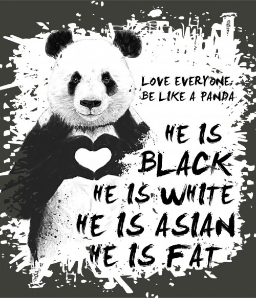 Be like a Panda Pandás Pólók, Pulóverek, Bögrék - Pandás