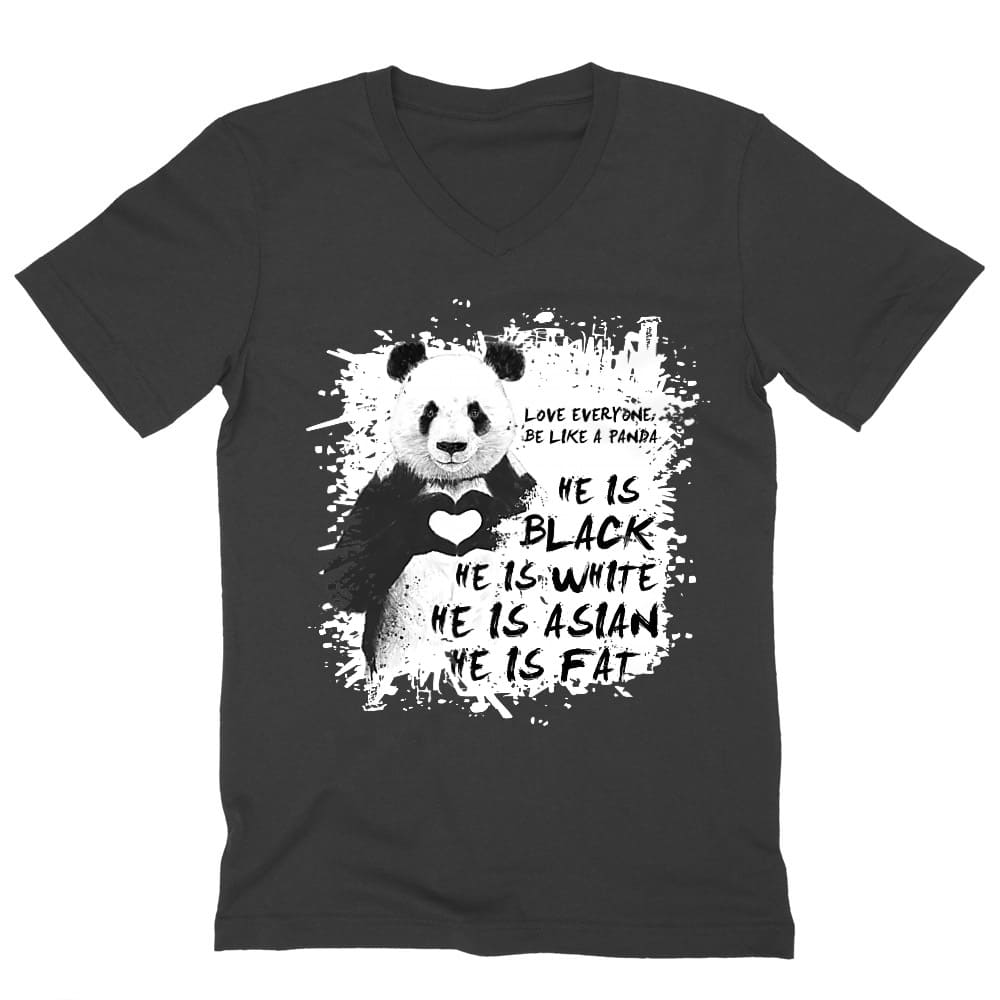 Be like a Panda Férfi V-nyakú Póló