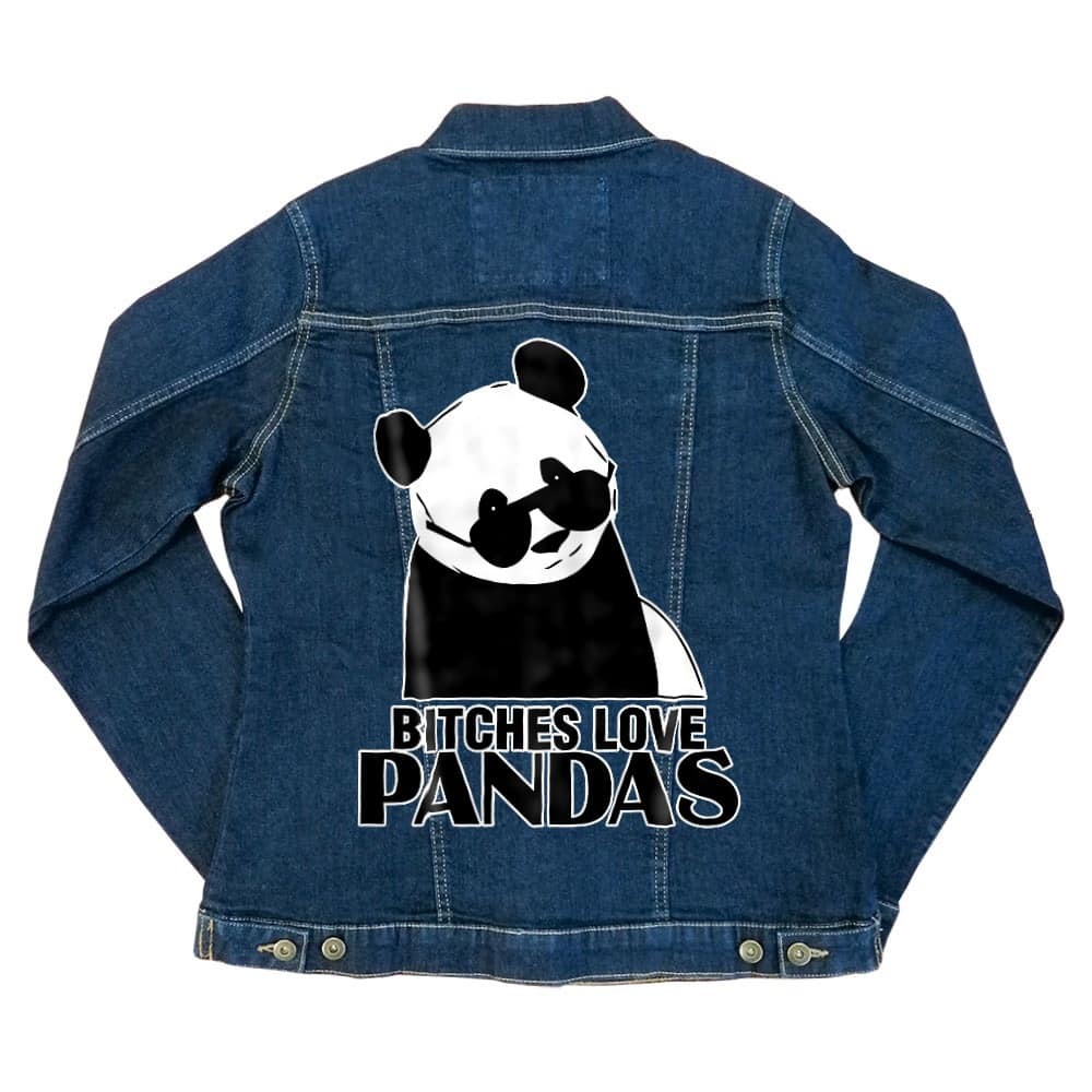 Bitches Love Pandas Női Farmerkabát