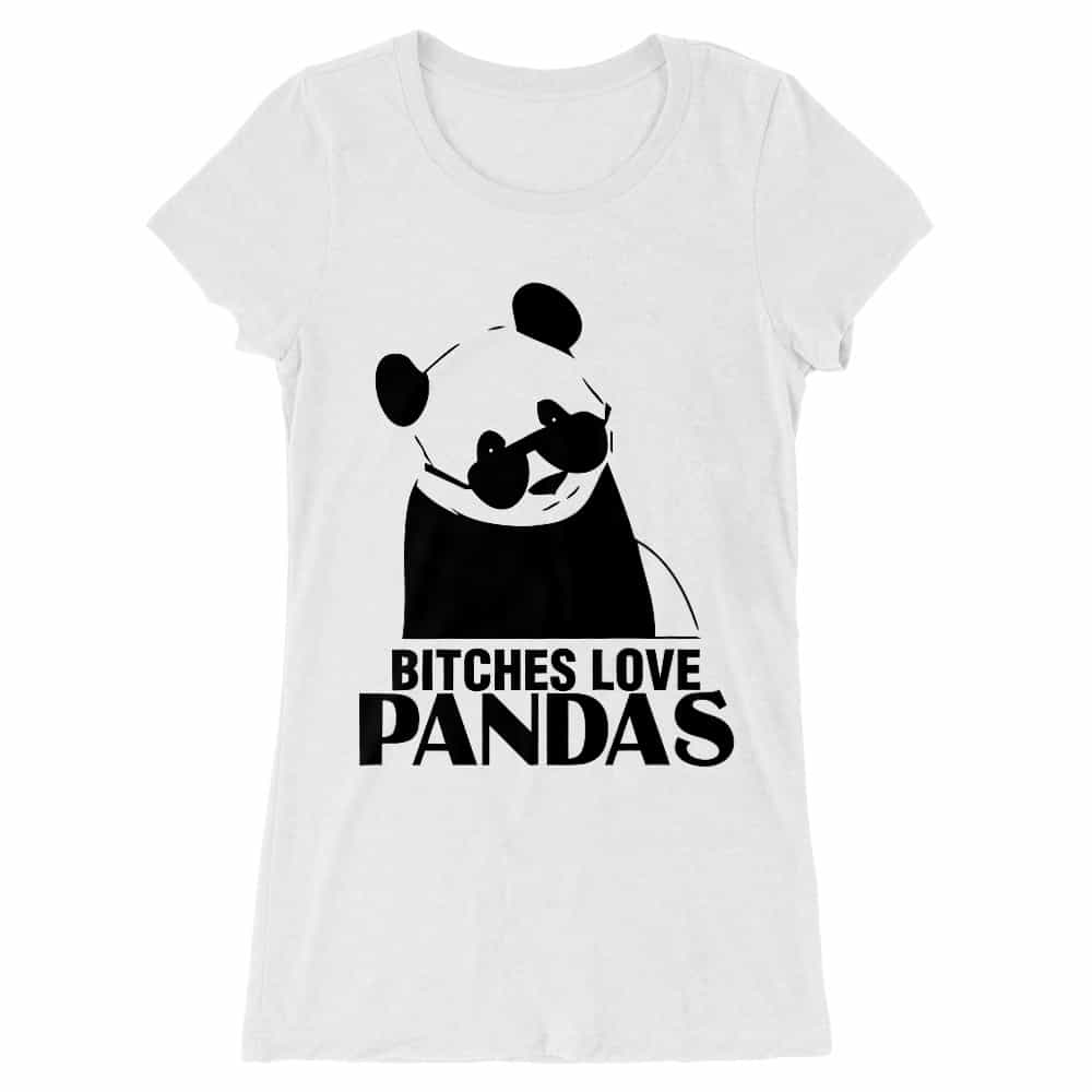 Bitches Love Pandas Női Hosszított Póló