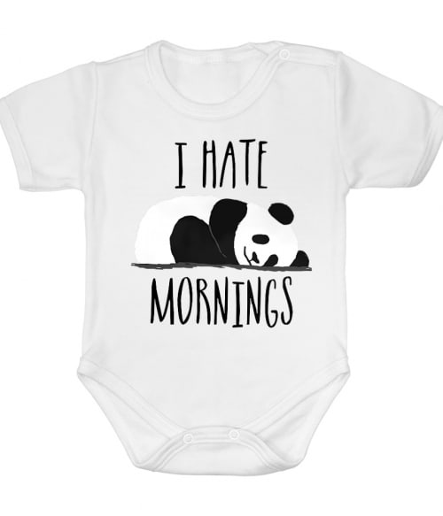 I Hate Mornings Póló - Ha Panda rajongó ezeket a pólókat tuti imádni fogod!