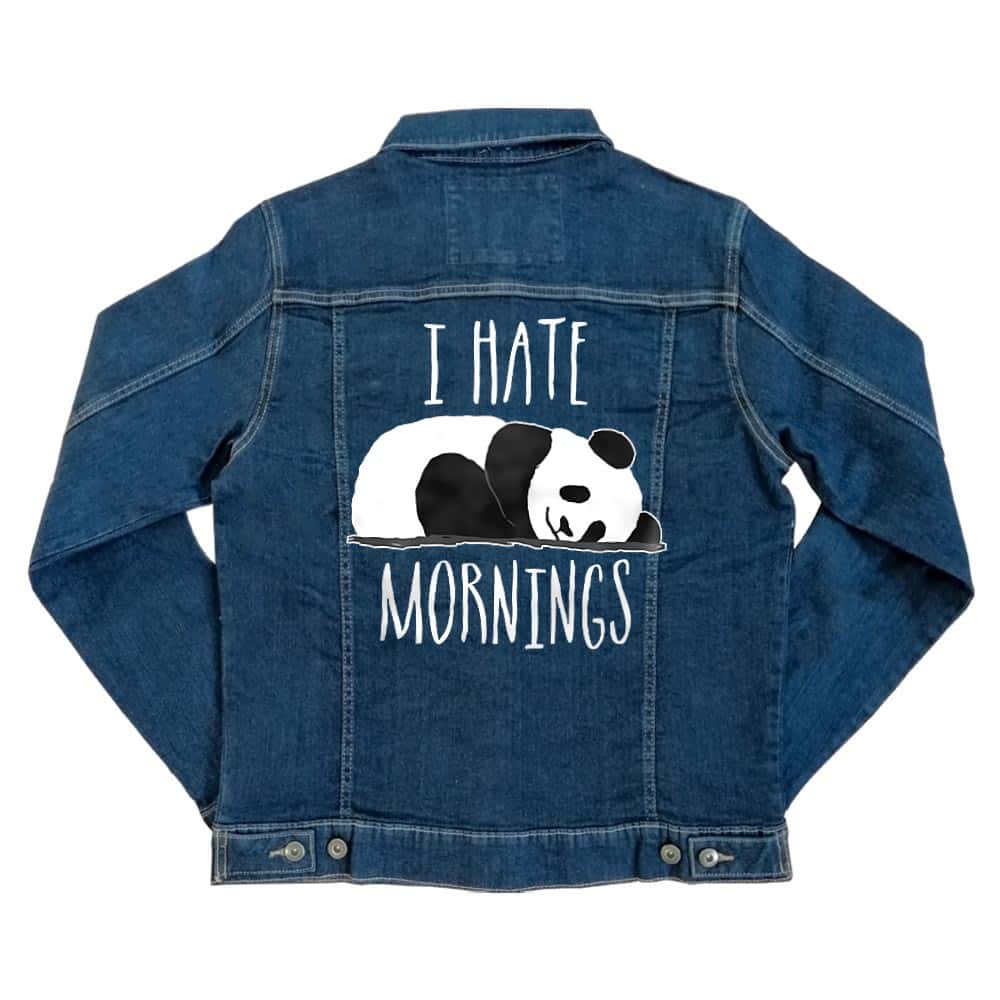 I Hate Mornings Unisex Farmerkabát