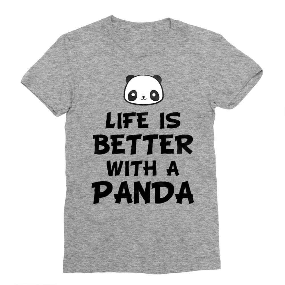 Life is better with a Panda Férfi Testhezálló Póló