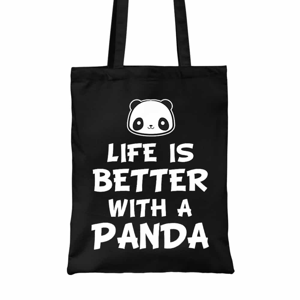 Life is better with a Panda Vászontáska